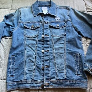 Genuine Merchandise Blue Kids Jean Jacket with Embroidered Logo